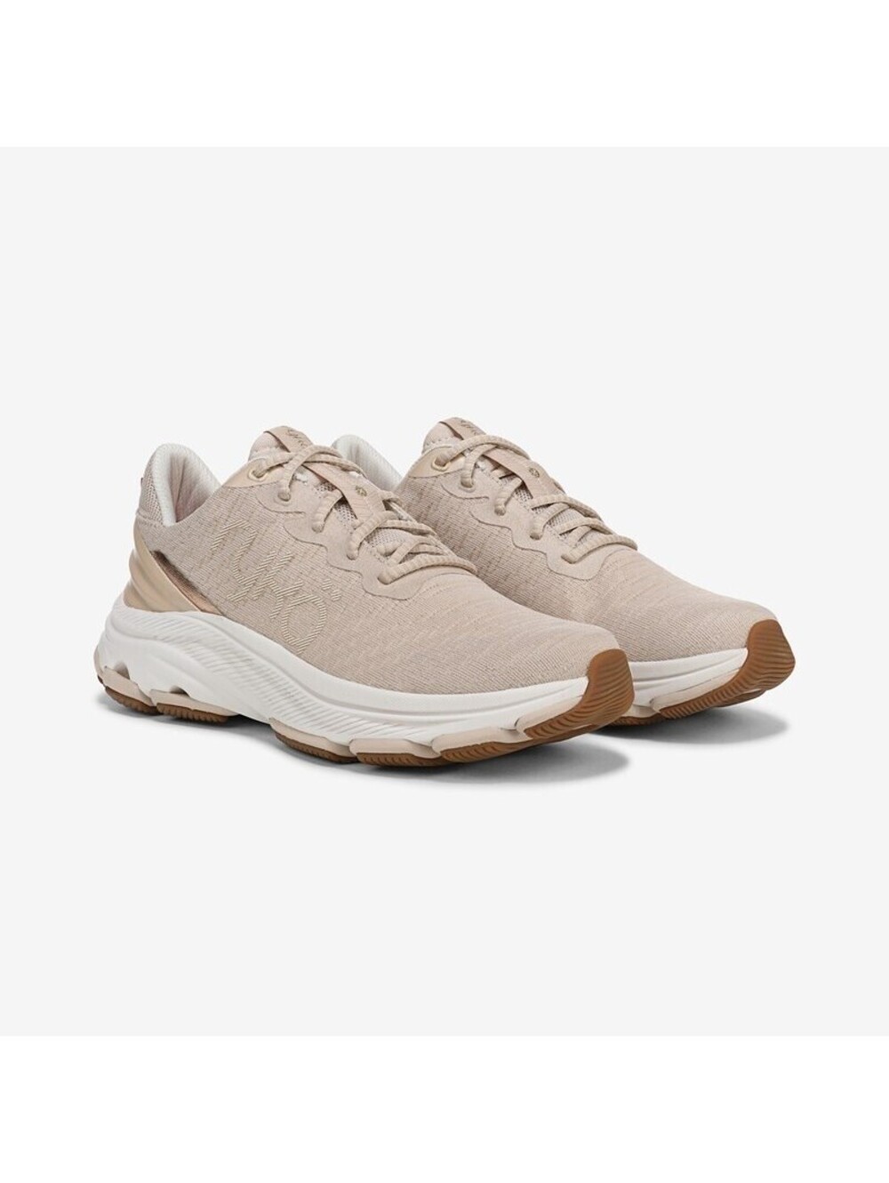 Ryka Devotion X Max Walking Sneaker Beige Tonal Mesh Fabric 6M